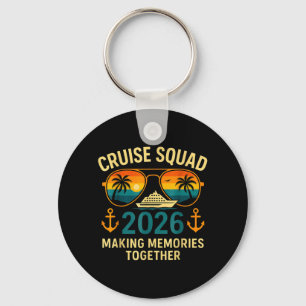 Cruise Squad 2026 Family Vacation Matching Group Key Ring