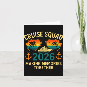 Cruise Squad 2026 Family Vacation Matching Group S Card