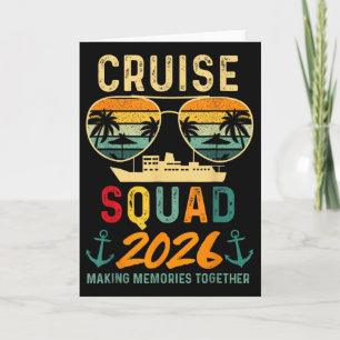 Cruise Squad 2026 Family Vacation Matching Group S Card