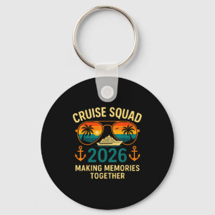 Cruise Squad 2026 Family Vacation Matching Group S Key Ring
