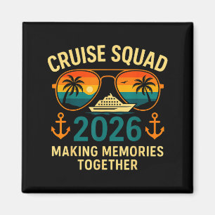 Cruise Squad 2026 Family Vacation Matching Group S Magnet