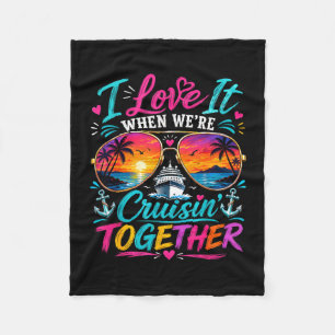 Cruise squad 2026 love when cruisin' together fleece blanket
