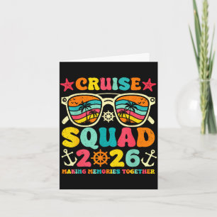 Cruise squad 2026 making memories together card