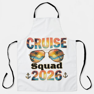 Cruise Squad 2026 - Retro Sunset Apron