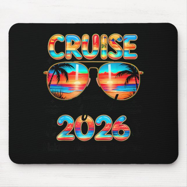 Cruise Squad 2026 Summer Making Memories Together Mouse Pad (Front)