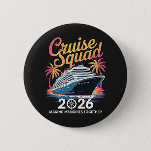 Cruise Squad 2026 Summer Vacation 6 Cm Round Badge