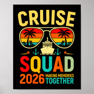 Cruise Squad 2026 Summer Vacation Family Poster