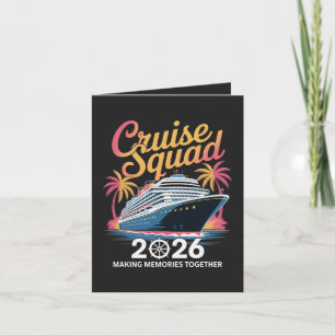 Cruise Squad 2026 Summer Vacation Holiday Card