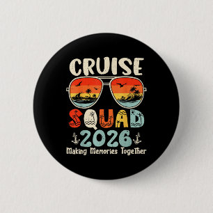 Cruise Squad 2026 Summer Vacation Matching Family 6 Cm Round Badge