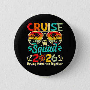 Cruise Squad 2026 Summer Vacation Matching Family 6 Cm Round Badge