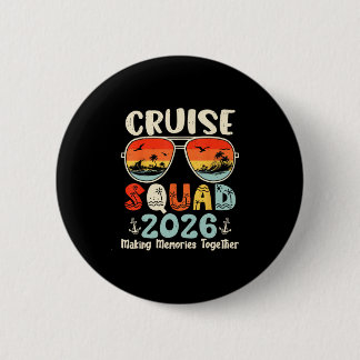 Cruise Squad 2026 Summer Vacation Matching Family 6 Cm Round Badge