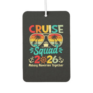 Cruise Squad 2026 Summer Vacation Matching Family  Car Air Freshener
