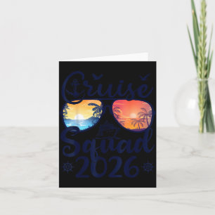 Cruise Squad 2026 Summer Vacation Matching Family Card