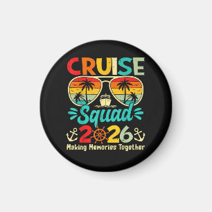Cruise Squad 2026 Summer Vacation Matching Family Magnet