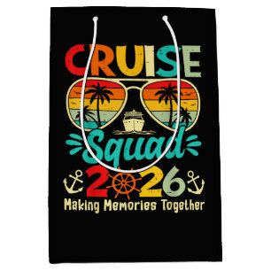 Cruise Squad 2026 Summer Vacation Matching Family Medium Gift Bag