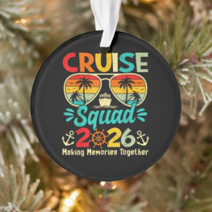 Cruise Squad 2026 Summer Vacation Matching Family  Ornament