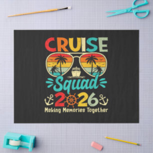Cruise Squad 2026 Summer Vacation Matching Family  Tissue Paper