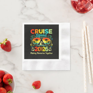 Cruise Squad 2026 Summer Vacation Napkin