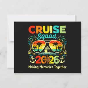 Cruise Squad 2026 Summer Vacation Save The Date