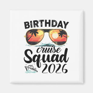 Cruise Squad 2026 Summer Vacation Trip Group Match Magnet