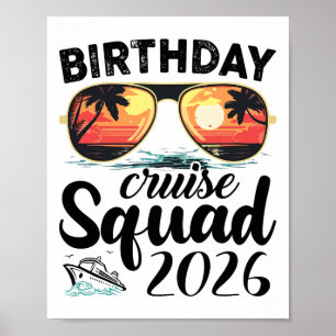 Cruise Squad 2026 Summer Vacation Trip Group Match Poster