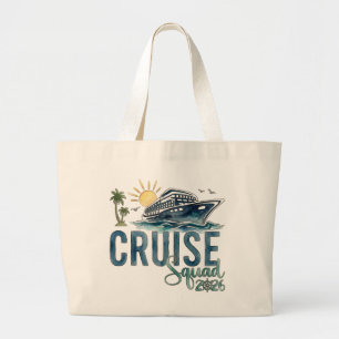 Cruise Squad 2026 Tote Bag Vacation
