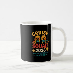 Cruise Squad 2026 Tropical Sunset Vacation Coffee Mug