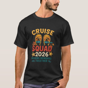 Cruise Squad 2026 Tropical Sunset Vacation  T-Shirt