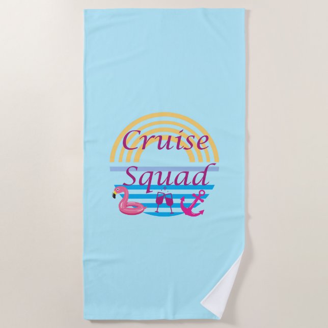 Cruise Squad Beach Towel (Front)