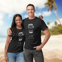 Cruise squad black white monogram name