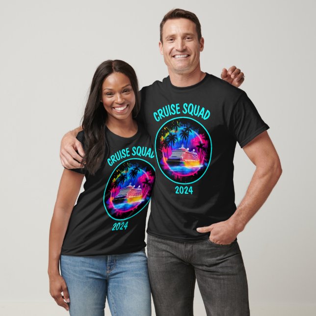 Cruise Squad Bright Colored Cruise Ship Shirt  (Unisex)