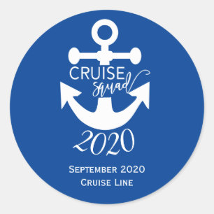Cruise Squad Family Group Custom Trip Classic Round Sticker
