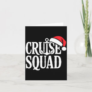 Cruise Squad Festive Srit Nautical Lovers Christma Card