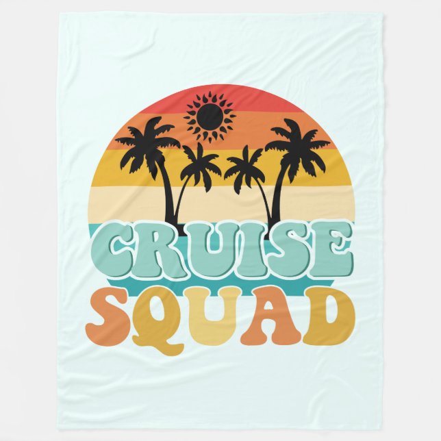 Cruise Squad Fleece Blanket (Front)