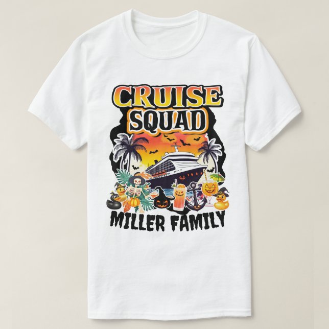 Cruise Squad Halloween Cruise Shirts (Design Front)