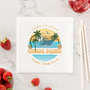 Cruise Squad Retro Cruise Napkin