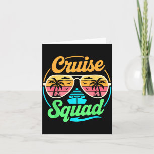 Cruise Squad Shirt Matching Family Vacation Men Card