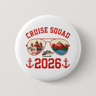 Cruise Squad Switzerland Vacation Trip 2026 6 Cm Round Badge