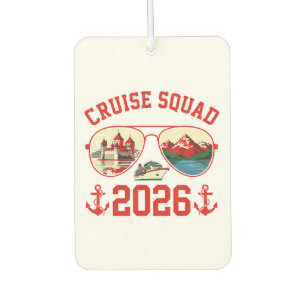 Cruise Squad Switzerland Vacation Trip 2026 Car Air Freshener