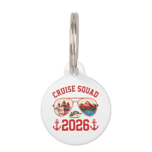 Cruise Squad Switzerland Vacation Trip 2026 Pet Tag