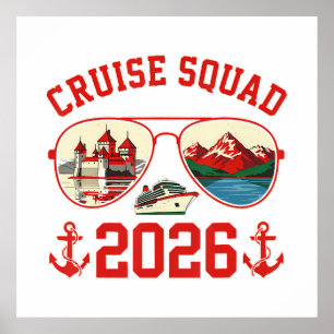 Cruise Squad Switzerland Vacation Trip 2026 Poster