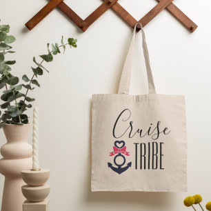 Cruise Tribe Girl's Trip Bachelorette Vacation Tote Bag