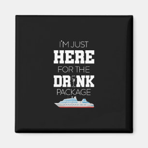 Cruise Vacation Funny Drinking Tail Party Shirt 2 Magnet