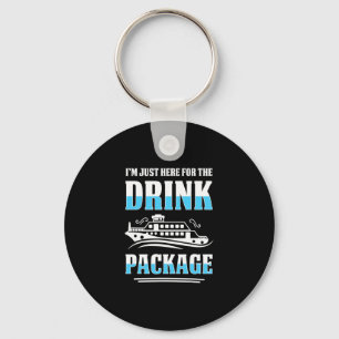 Cruise Vacation Funny Drinking Tail Party Shirt 5  Key Ring