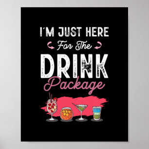 Cruise Vacation Funny Drinking Tail Party Shirt 7 Poster