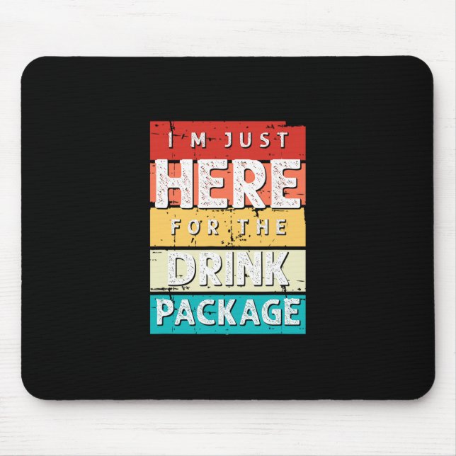Cruise Vacation Funny Drinking Tail Party Shirt 9  Mouse Pad (Front)