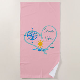  Cruise Vibes Beach Towel