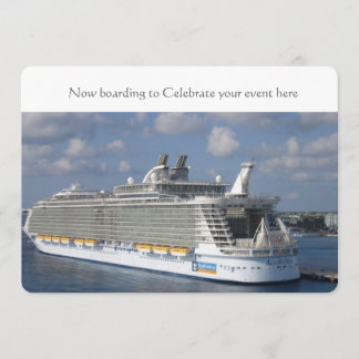 Cruise wedding invitation