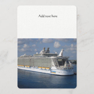 Cruise wedding invitation