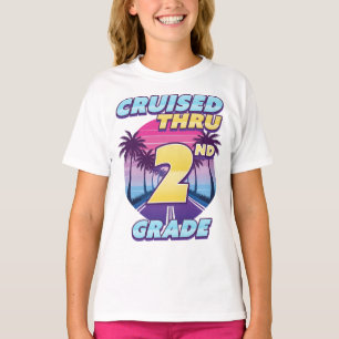 Cruised Thru 2nd Grade Graduation Girl's T-Shirt